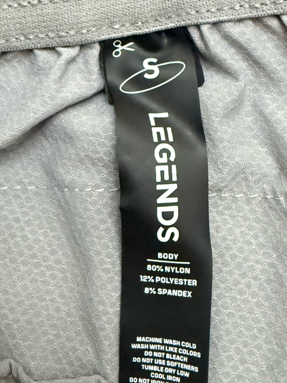 Legends | Luka Performance Shorts No Liner | Light Gray Heather | Size Small - Picture 3 of 3